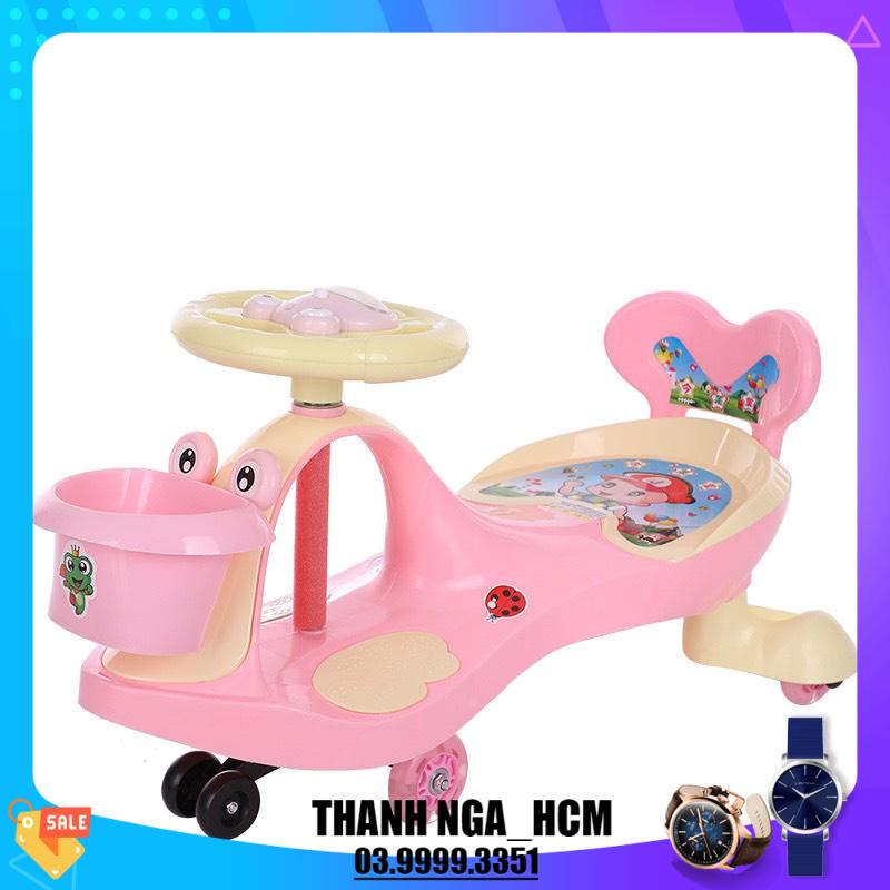 Xe Lắc Tay , chòi chân Cho Bé Có Nhạc ,có đèn, tựa lưng và cốp.  Nhựa Cao Cấp