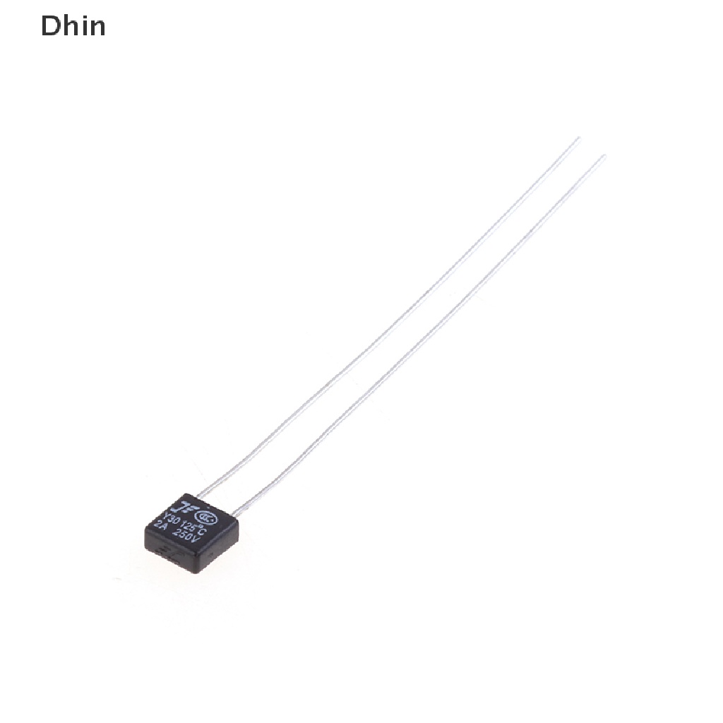 Set 10 Cầu Chì Nhiệt 2A 250V 115 120 125 130 135 140 145 150 Độ Màu Đen Có Công Tắc Nhiệt Độ