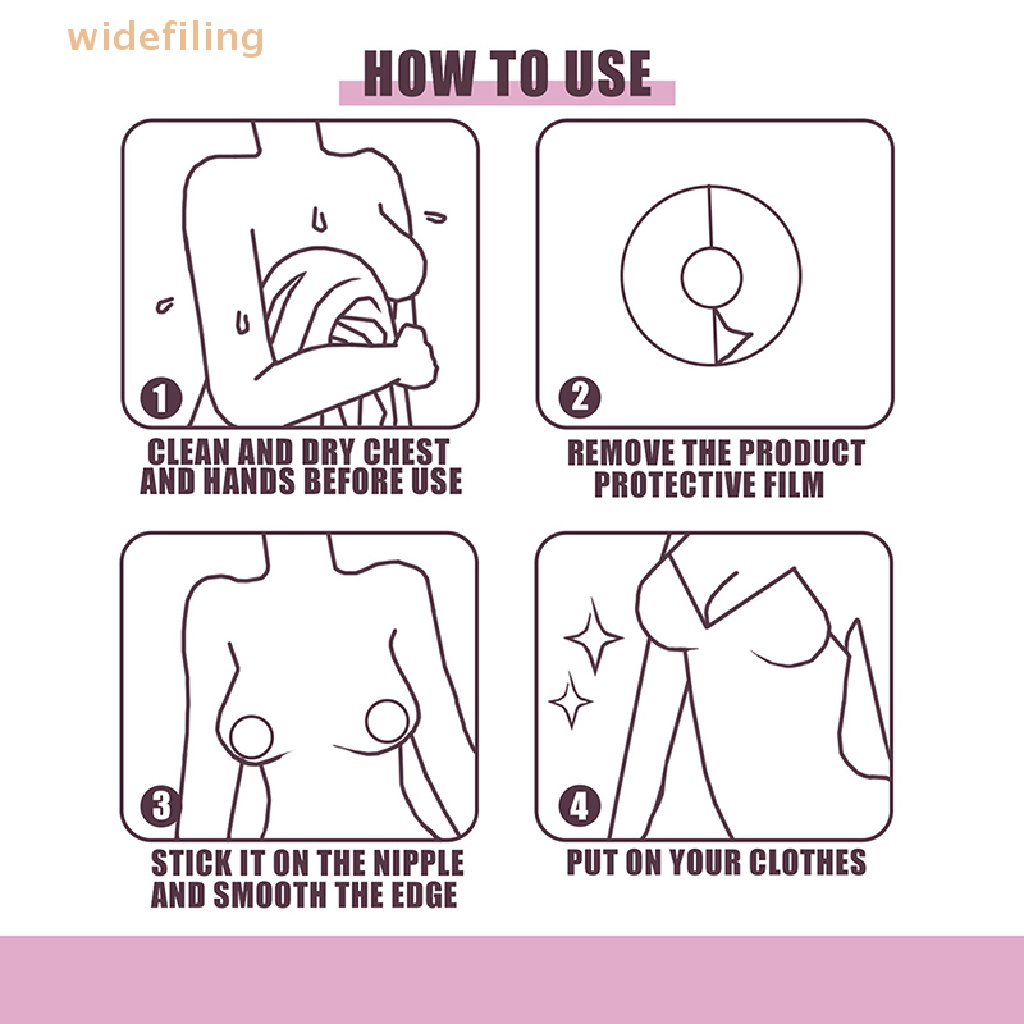 Set 30 Miếng Dán Ngực Vô Hình Dùng Một Lần Tiện Dụng