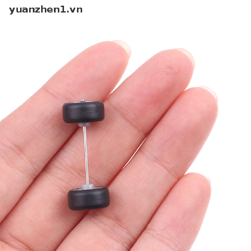 Bộ 4 Bánh Xe Cao Su Tỉ Lệ 1: 64 Dành Cho Mô Hình Xe Hơi