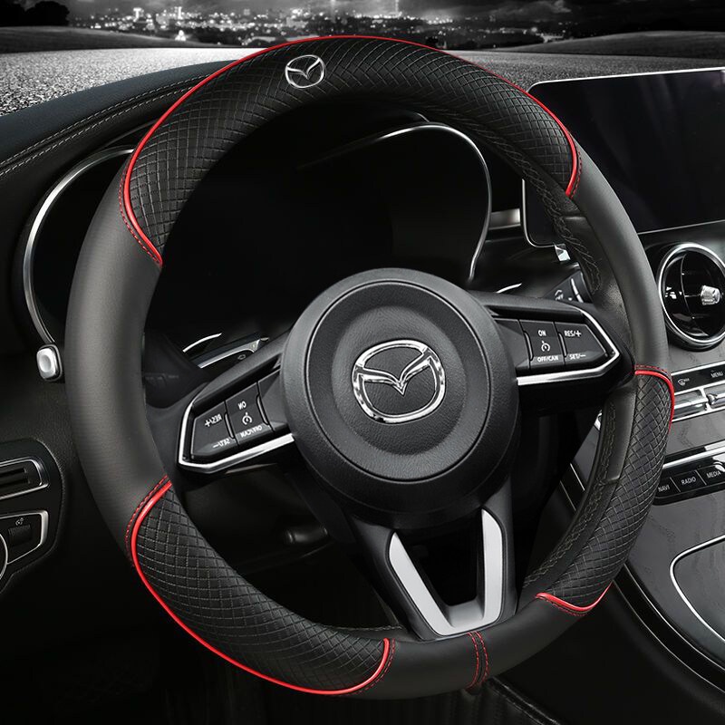 Bao Da Bọc Vô Lăng Siêu Mỏng Thoáng Khí Cho Mazda 2 3 5 6 8 CX5 CX7 CX3 CX9 RX MX Cx CX30 Atenza AXELA BT-50