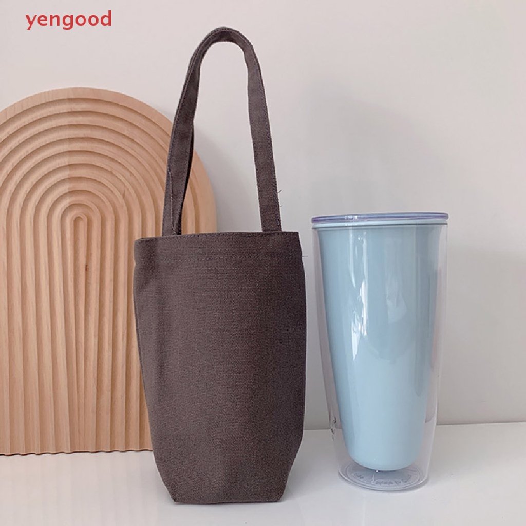 Vỏ Bọc Bình Nước Bằng Vải Bạt Có Dây Đeo Trang Điểm Tiện Lợi