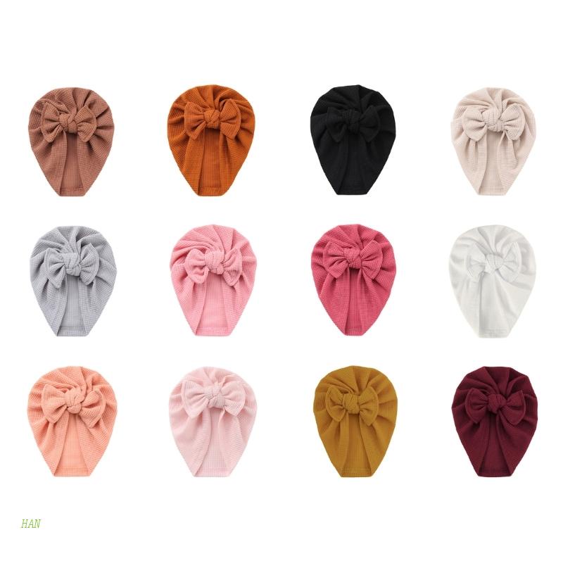Mũ Turban Dệt Kim Đính Nơ Kiểu Hồi Giáo Thời Trang Mùa Đông Cho Bé Sơ Sinh