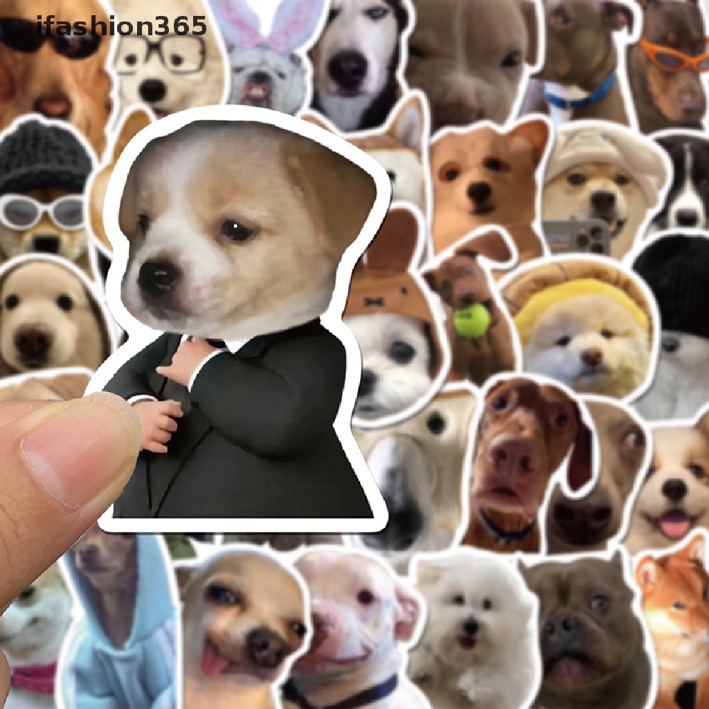 Set 50 Miếng Dán Biểu Tượng Cảm Xúc Trang Trí Laptop Notebook Ifashion ifashion365