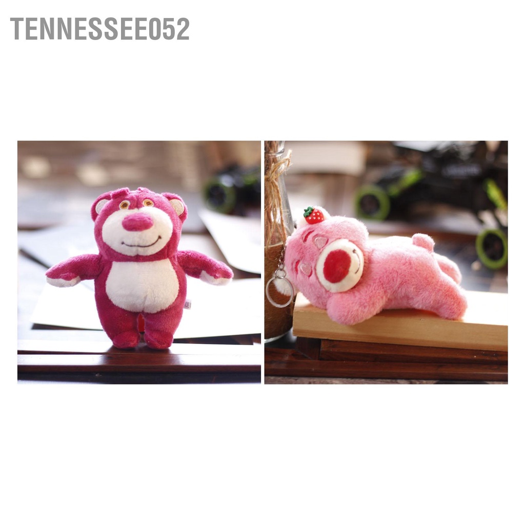 Tennessee052 Gấu Móc Chìa Khóa Túi Mặt Dây Chuyền Nhẫn Đáng Yêu Dễ Thương Sang Trọng Vật Trang Trí Màu Hồng