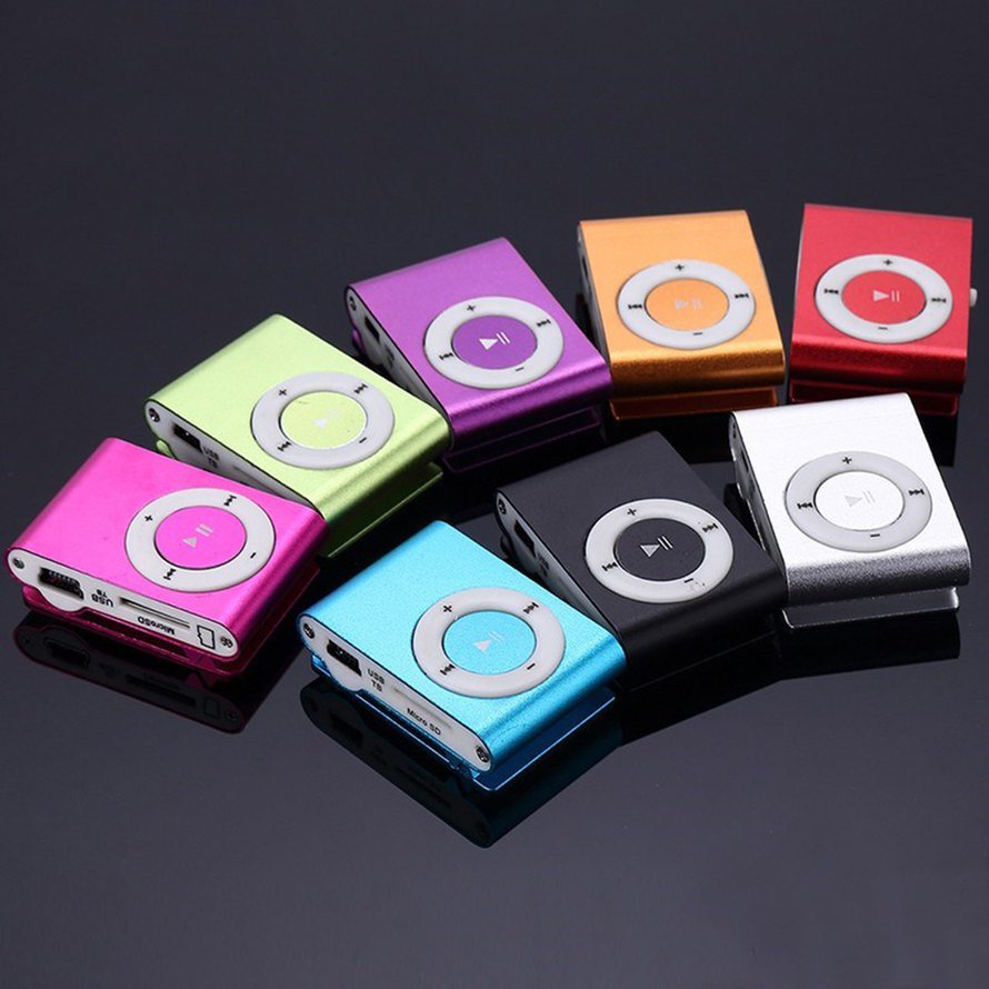 Portable Screenless Card Mp3 Iron Clip Mp3 Player Student Sports Mp3 Player