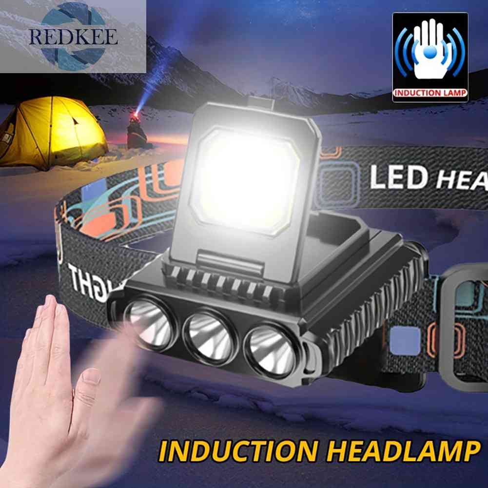 Đèn LED COB Cổng Sạc USB Kẹp Mũ Lưỡi Trai Có Thể Điều Chỉnh Cho Hoạt Động Ngoà