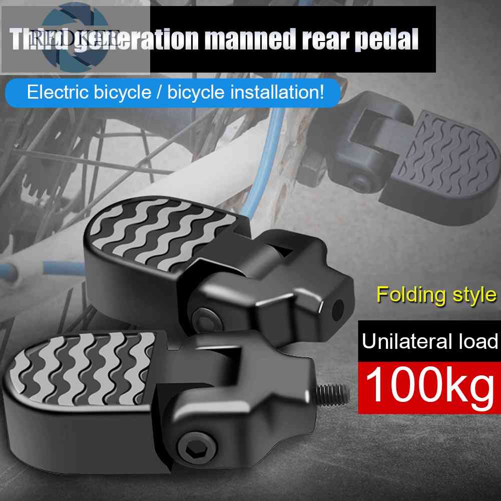 Bàn Đạp Để Chân Phía Sau Cho Xe Đạp Leo Núi Màu Đen