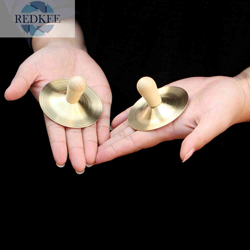 Bộ 2 Nhạc Cụ Gõ Cymbals Gong Bằng Đồng