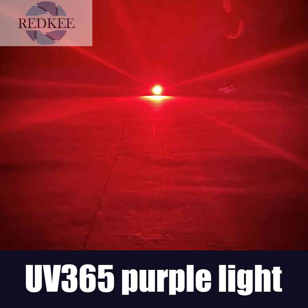 Đèn Pin T6 + COB + 365nm LED UV 350lm Màu Đen Dùng Khi Đi Cắm Trại Ngoài Trời