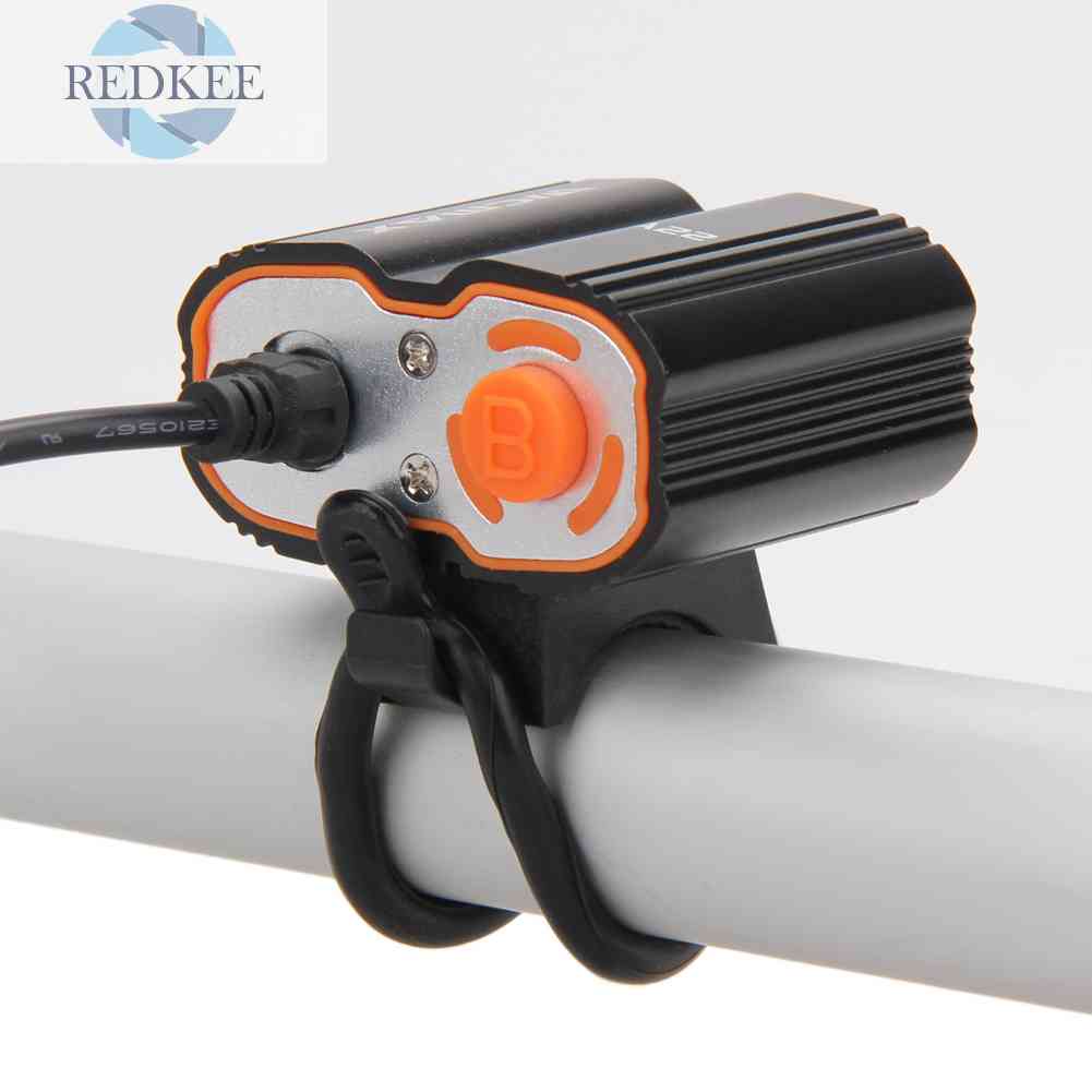 Đèn Pha LED 2x XM-L T6 6000LM Chống Thấm Nước Cho Xe Đạp