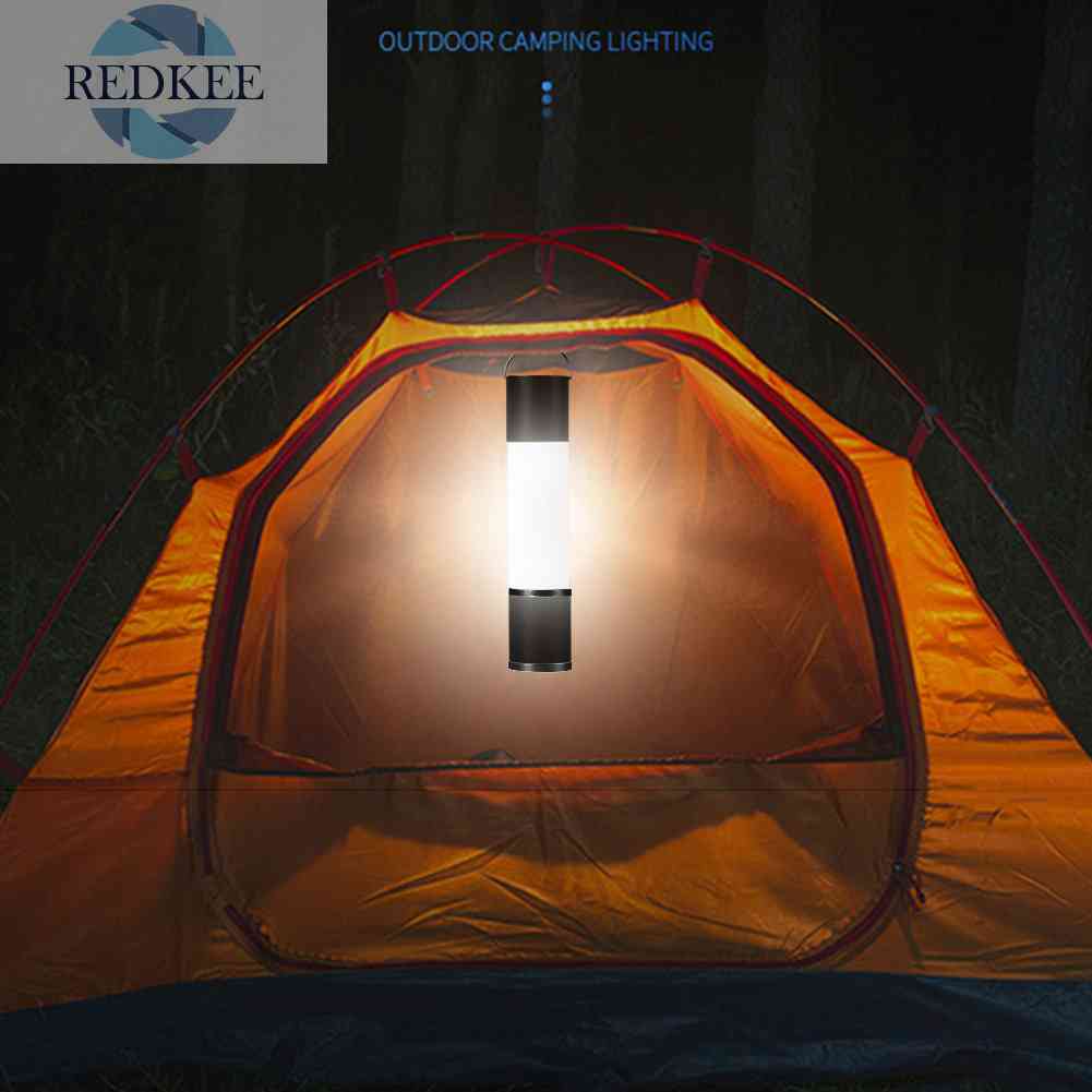 Đèn Pin Sạc Pin Kèm Tripod Chuyên Dụng Cho Đi Cắm Trại / Câu Cá