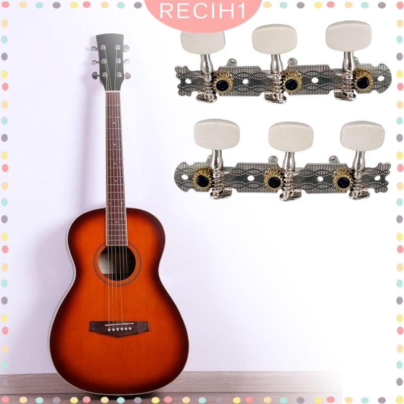 Set 2 Núm Vặn Điều Chỉnh Dây Đàn Thay Thế Chuyên Nghiệp Nặng 3 + 3 Cho Guitar Acoustic