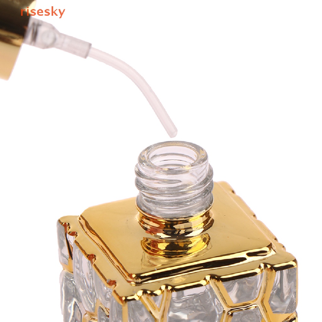 Lọ Thủy Tinh 10ml Màu Vàng Kim Có Thể Bơm Lại