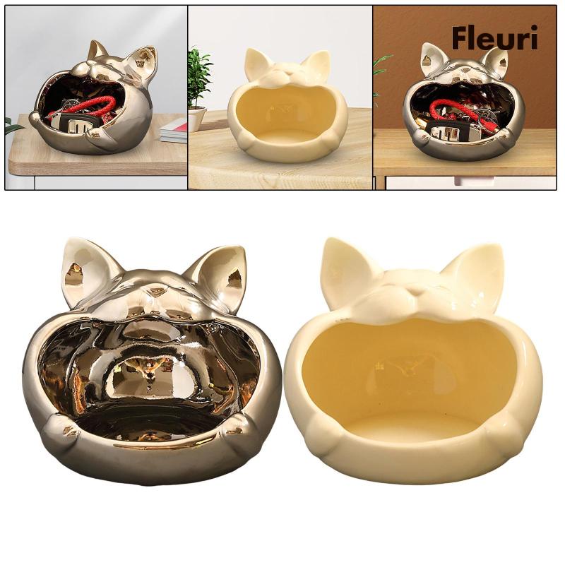 Đồ trang trí Mèo Điêu Khắc Thủ Công Sáng Tạo Trang Trí Phòng Khách