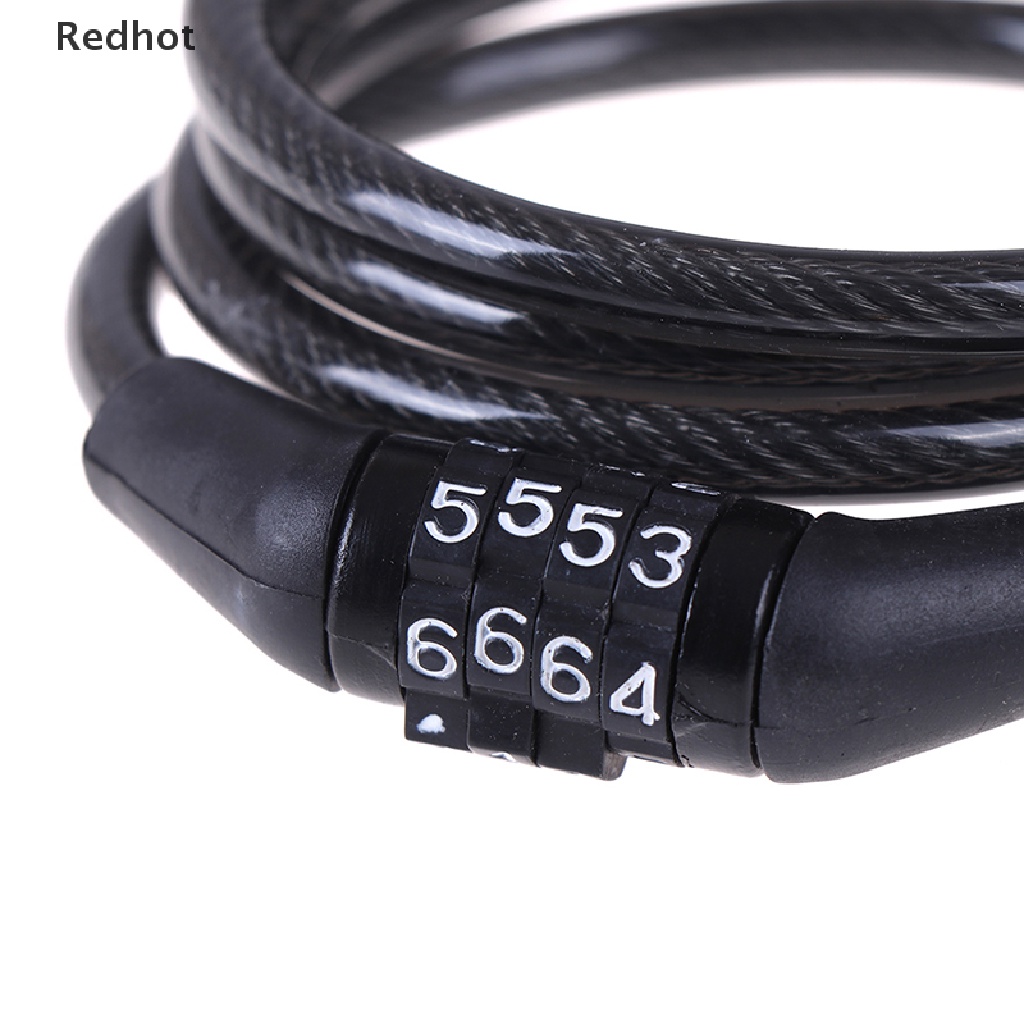 (Redhot) Dây Khóa Xe Đạp Kết Hợp Mật Khẩu 4 Chữ Số