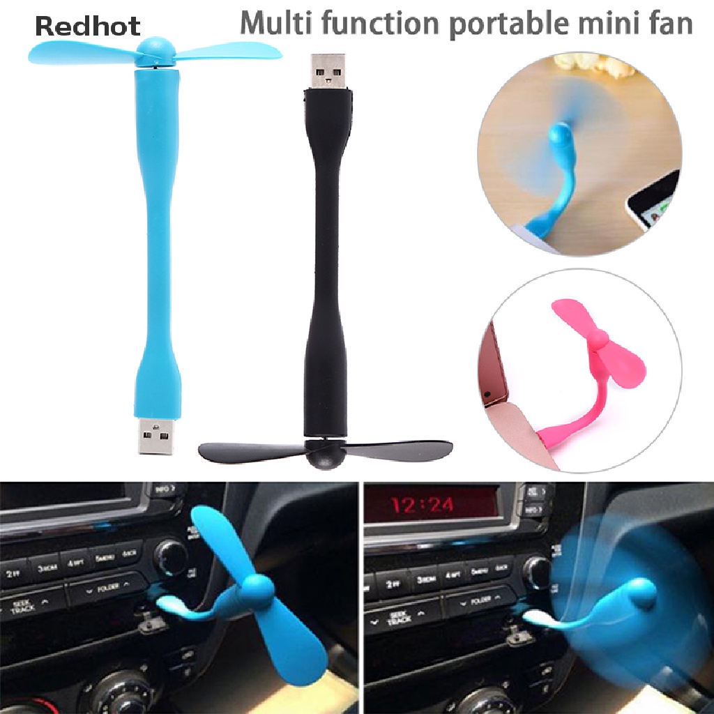 &lt; Redhot &gt; Quạt Thể Thao Mini Có Thể Tháo Rời Sạc Lại Qua Cổng USB
