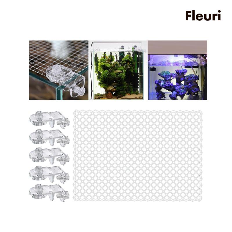 Lưới Với Giá Đỡ Màn Hình Bể Cá Chống Nhảy Và Dễ Lắp Đặt