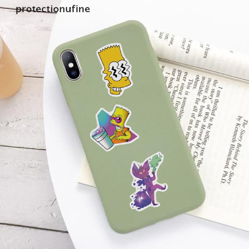 Bộ 52 Miếng Dán PVC Nhân Vật Hoạt Hình Graffiti