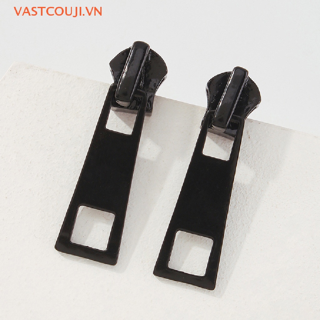 Khuyên Tai Hình Học Khóa Kéo Thời Trang Cho Nữ