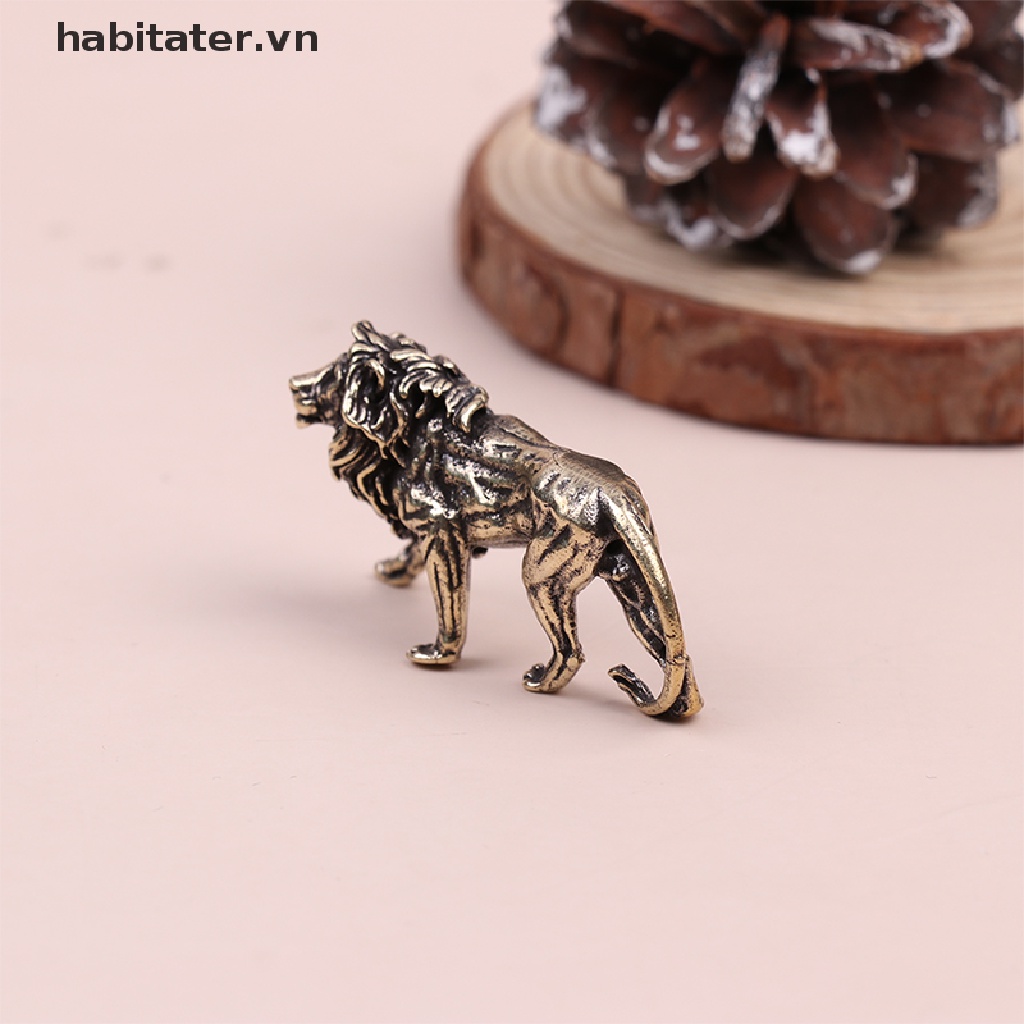 Tượng Sư Tử Mini Bằng Đồng Nguyên Chất Dùng Trang Trí Nhà Cửa