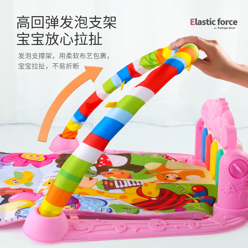 Thảm Chơi Đàn Piano Kèm Giá Đỡ Giáo Dục Sớm Cho Bé