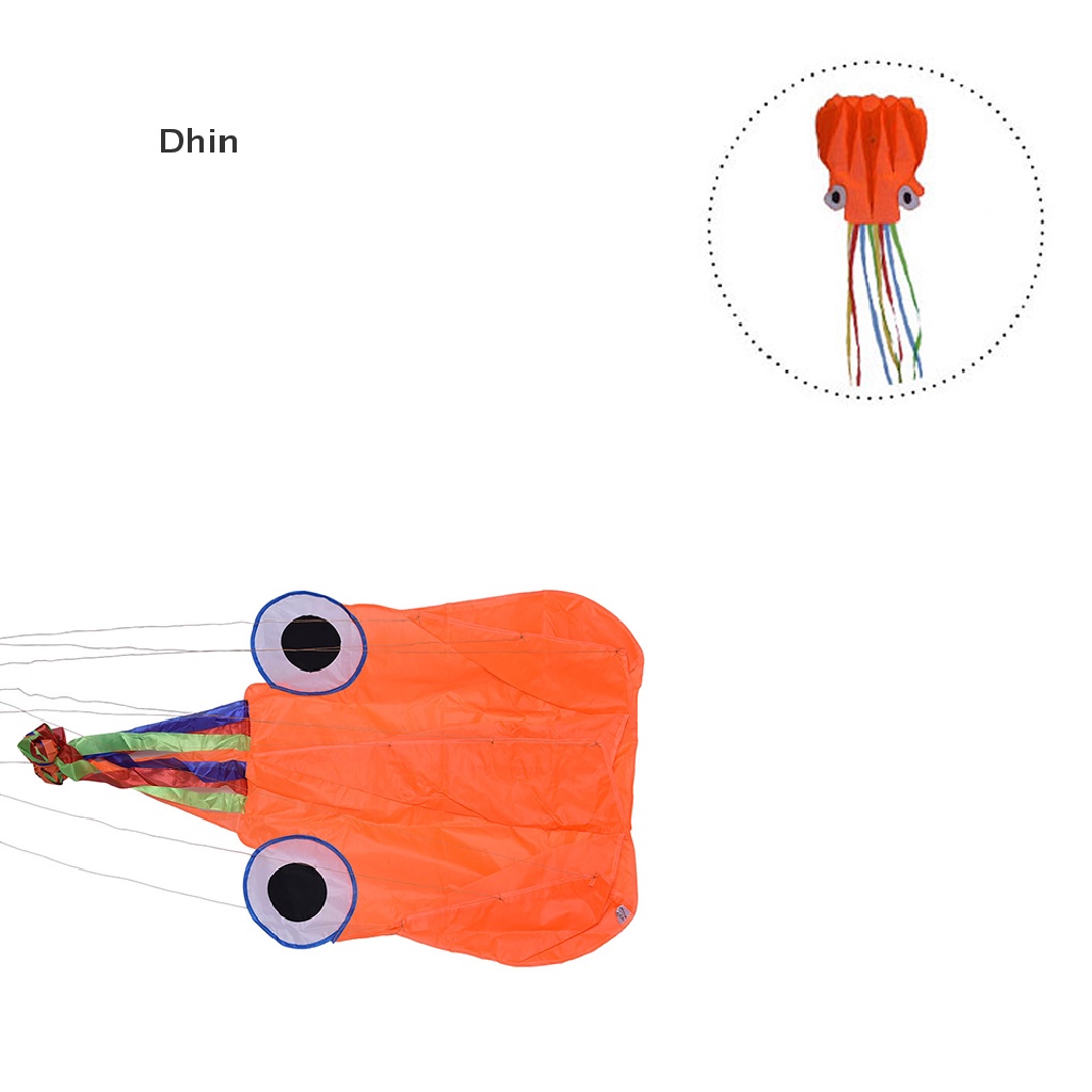 Diều Thể Thao Hình Bạch Tuộc Đỏ 4M Độc Đáo Diều Đồ Chơi Hình Bạch Tuộc Màu Đỏ 4M Cuộn Dây Câu Cá Dài 4M 4M Chất Lượng Cao
