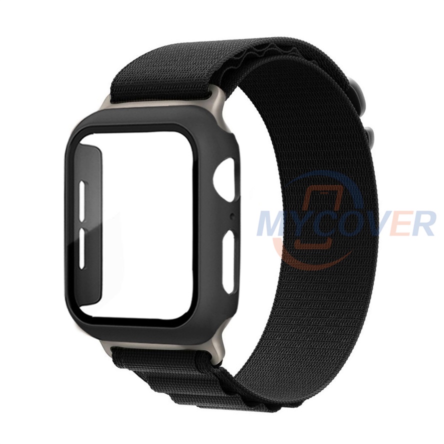 Ốp Bảo Vệ Mặt Kính + Vòng Alpine Cho iWatch Series Ultra 8 7 6 SE 5 4 3 2 1 49mm 45mm 41mm 44mm 40mm 42mm 38mm
