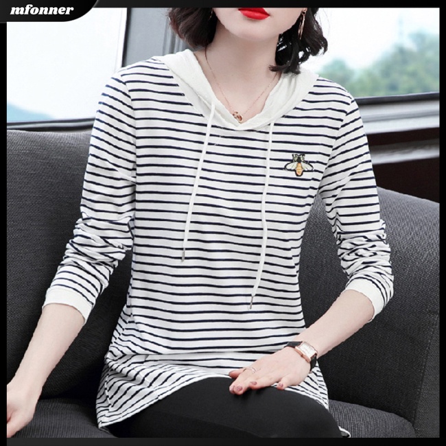 Áo Hoodie Dài Tay Có Túi Mềm Mại Thoải Mái Cho Nữ