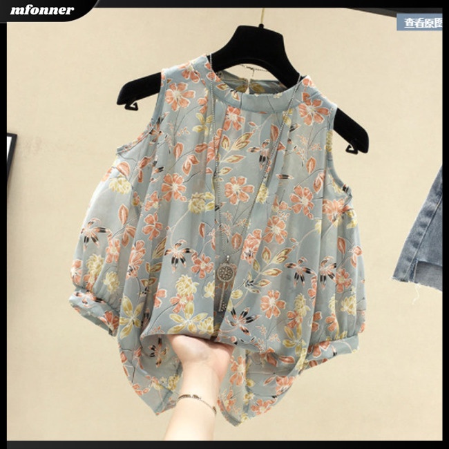 Áo Voan Hoa Trễ Vai Mềm Mại Thân Thiện Với Da Thoáng Khí Dành Cho Nữ