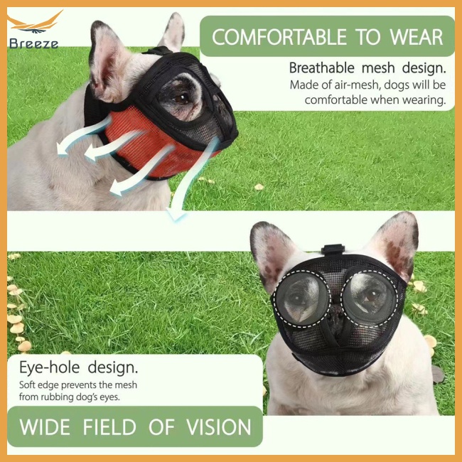 Rọ Mõm Chó Dạng Lưới Thoáng Khí Chống Cắn Có Thể Điều Chỉnh Kích Thước