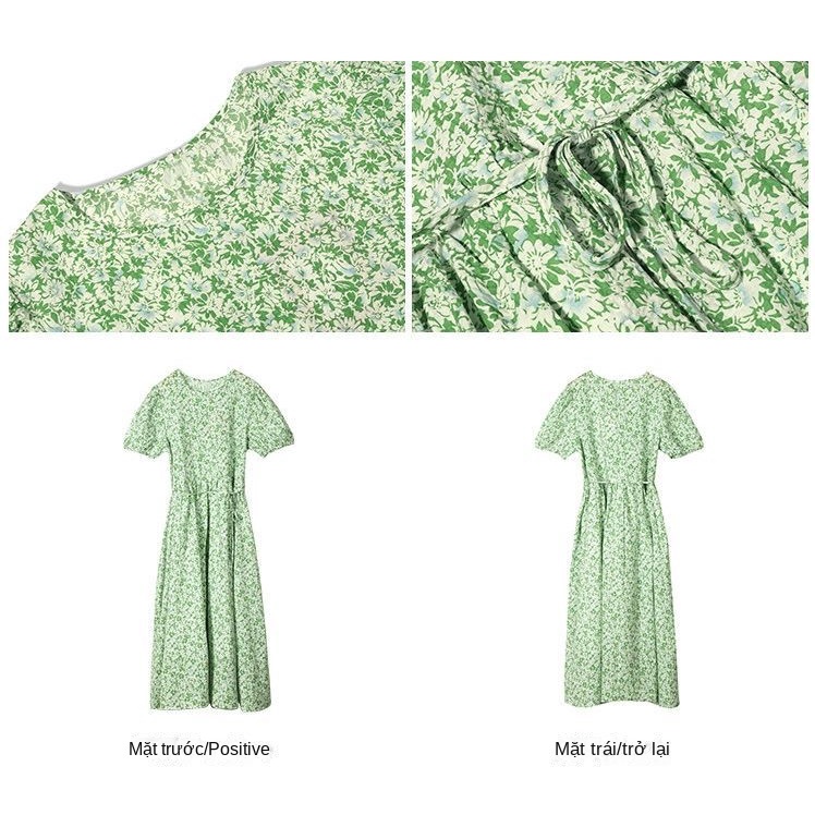 Đầm Voan Hoa Thời Trang Mùa Hè Pháp 2023 Dành Cho Nữ