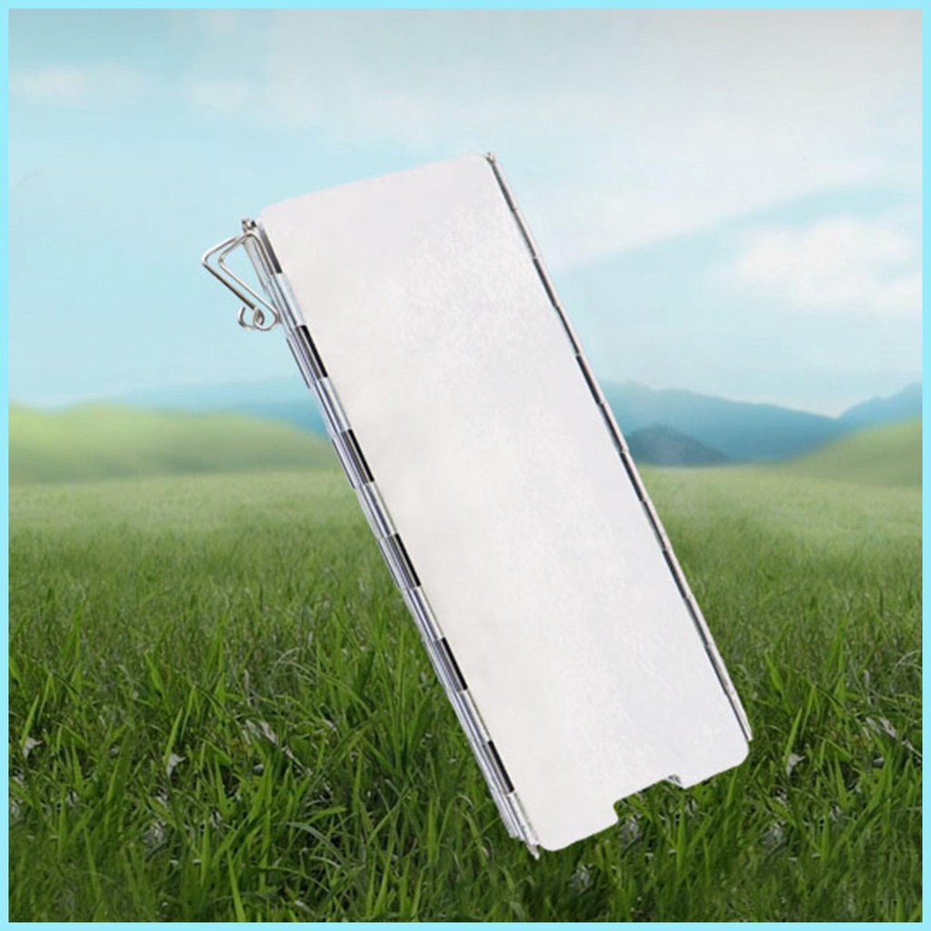 Tấm Chắn Gió Bếp Ga 10 Ngăn Bằng Nhôm Tiện Dụng Khi Đi Cắm Trại