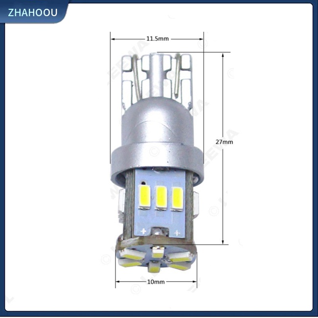 ☃Nhà Cửa☃ 1 Cặp Đèn Led Chiếu Sáng Biển Số Xe Hơi Dc 12v T10 3014-18LED