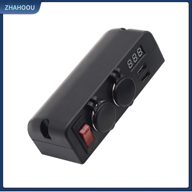 ☃Nhà Cửa☃ Tẩu Sạc 3 Trong 1 Cổng Usb 12 / 24v Có Đèn Báo Hiệu Cho Xe Hơi