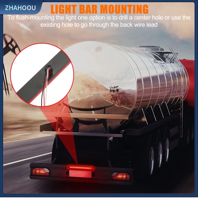 ☃Nhà Cửa☃ Bộ 2 Thanh Đèn Led 15-inch 11 Bóng Ip65 Chống Thấm Nước Cho Xe Tải