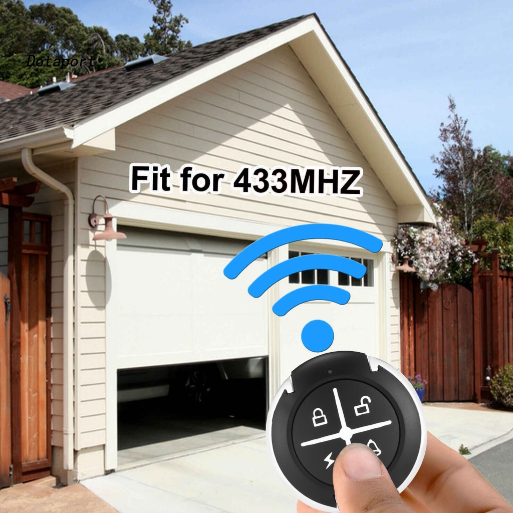 Chìa Khóa Điều Khiển Từ Xa 4 Kênh Không Dây Cho Gara Xe Hơi KDDT-433MHZ