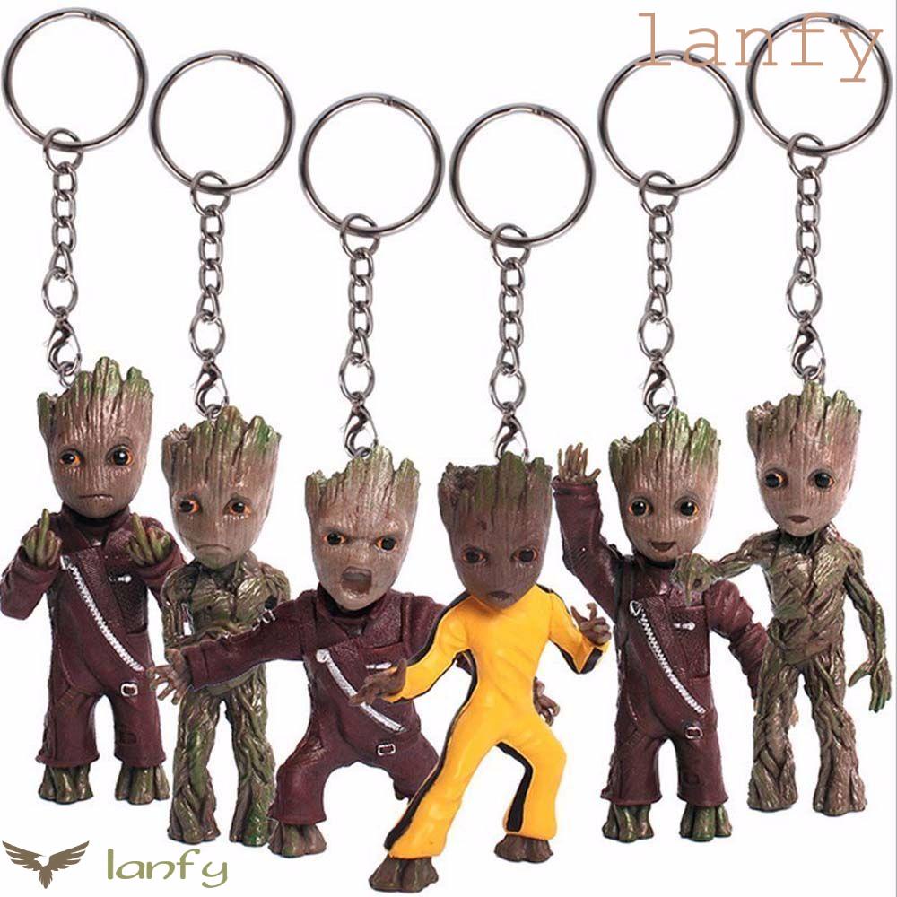 Móc chìa khóa hình Groot đồ chơi mô hình dễ thương
