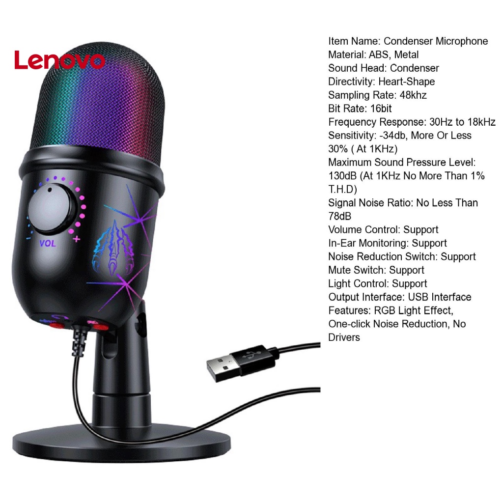 1 Bộ Micro Cắm Và Sử Dụng Trực Tiếp Với Hiệu Ứng Ánh Sáng RGB Hình Trái Tim