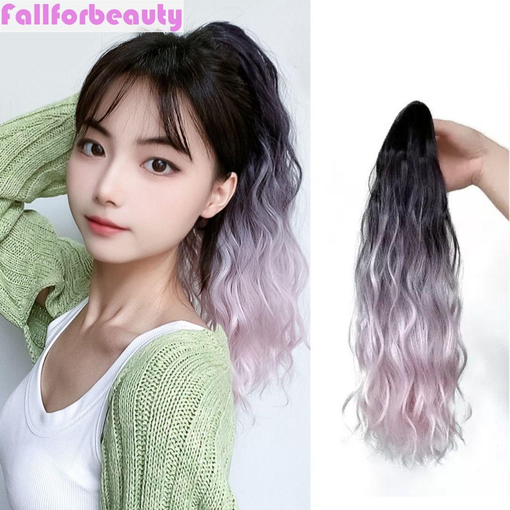 Tóc Giả Dài Gợn Sóng Tự Nhiên Mượt Mà Kháng Nhiệt Cho Nữ