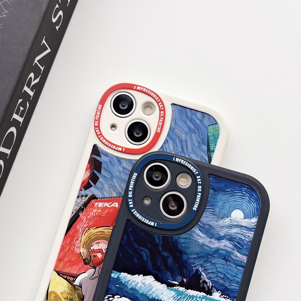 Fashionable Graffiti Van Gogh Phone Case Suitable for Xiaomi Redmi Note 12 11 10 8 9 7 Pro Max 11S 10S 9S K40 Pro 9A 9C 10A 12C 10C 9T Poco F3 M3 X3 Nfc X3GT 10T 11 Lite 11T Soft Back Cover