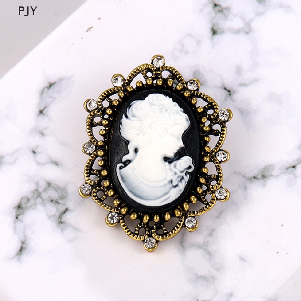 Ghim Cài Áo Hình Bông Hoa Đính Ngọc Trai Nhân Tạo Phong Cách Retro Dành Cho Nữ PJ