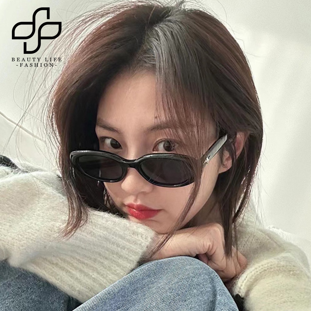 Kính Mát Hình Oval Gọng Nhựa Thời Trang