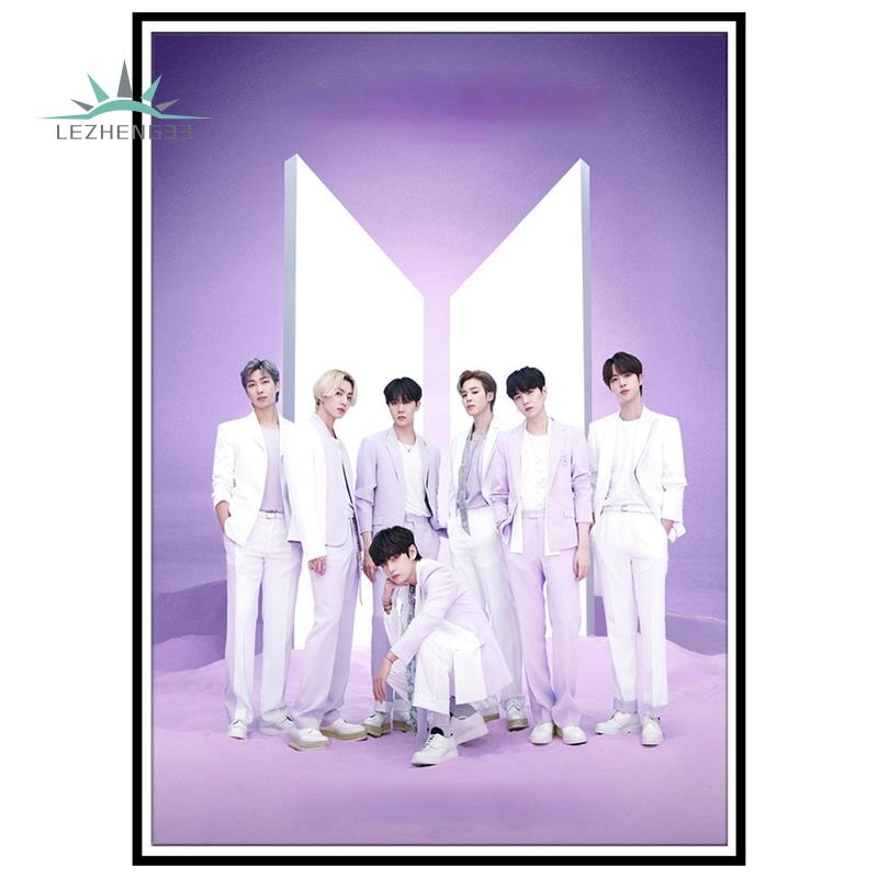 Bộ Tranh Đính Đá Tự Làm Hình Nhóm Nhạc BTS
