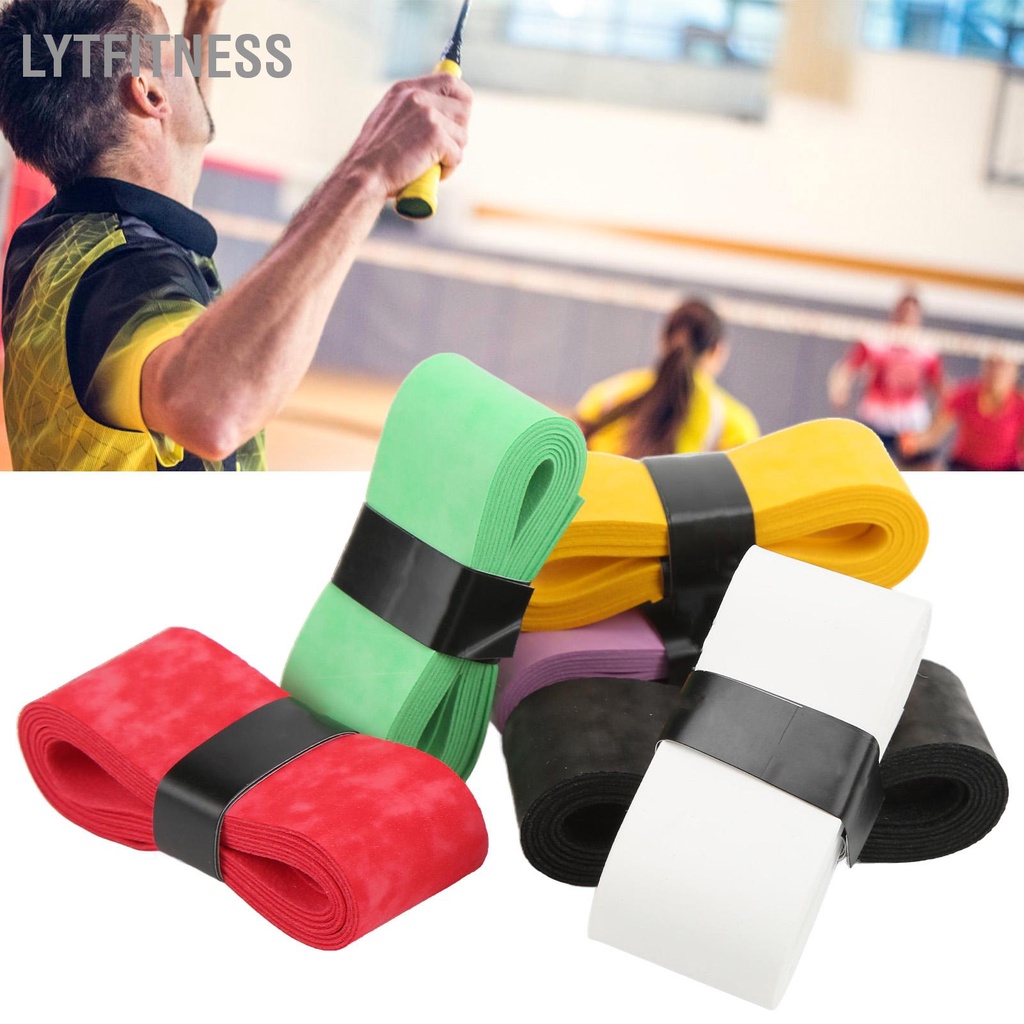 LYTFitness 6 Cái/bộ Nhiều Màu Nhớt Tennis Overgrips Chống Trượt Vợt Cầu Lông Tay Keo Cho Thể Thao