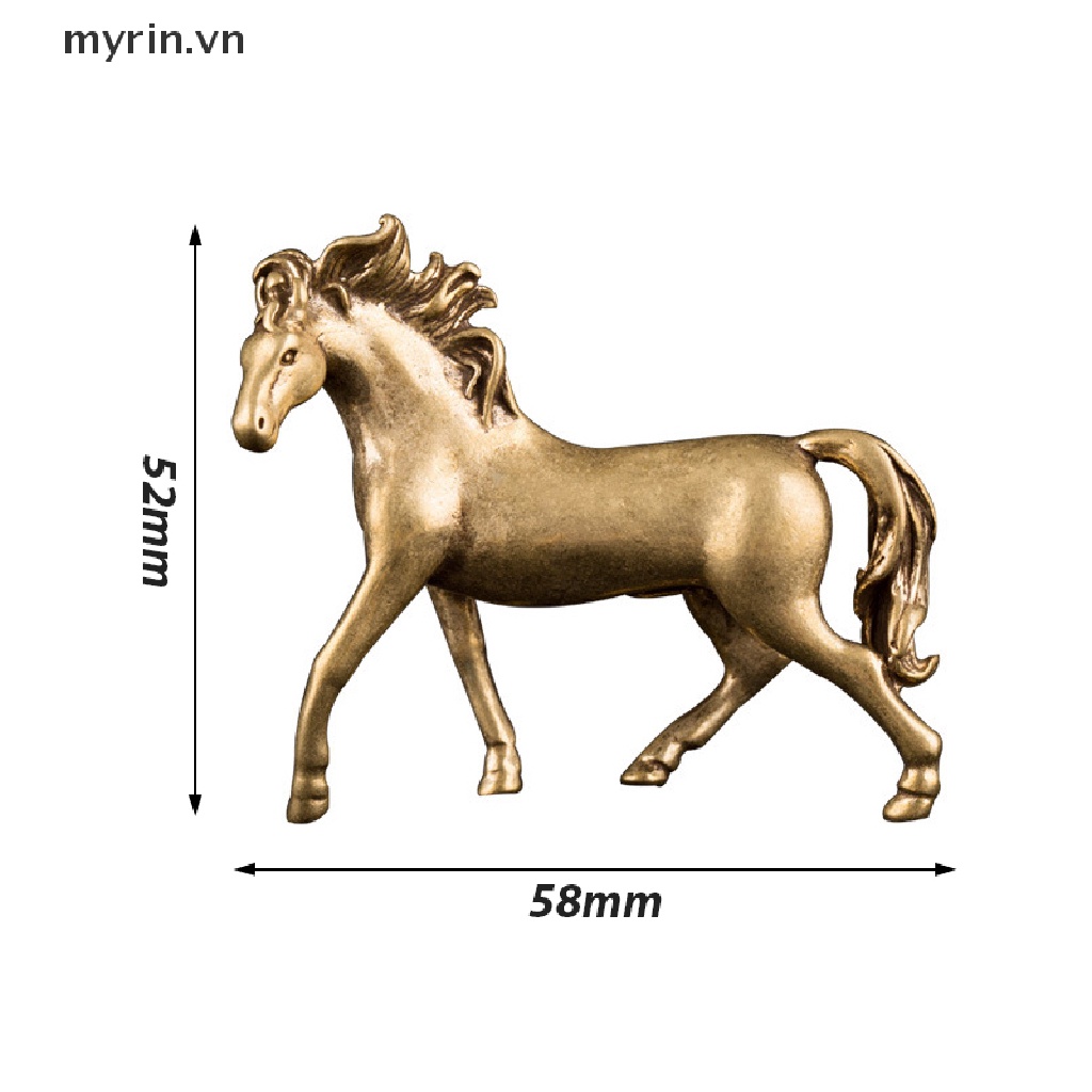 Tượng Ngựa Bằng Đồng Thau Nguyên Chất Để Bàn Trang Trí