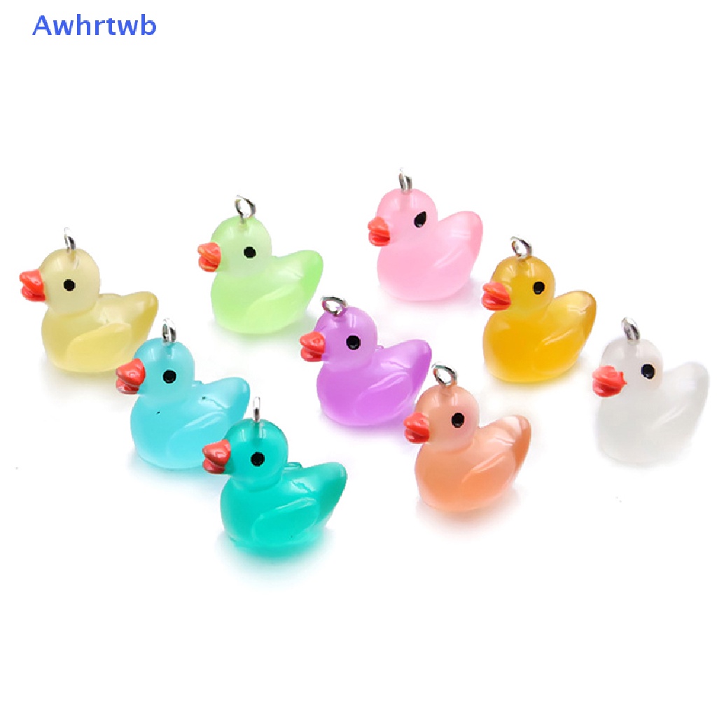 1 Mô Hình Chú Vịt Mini Bằng Nhựa Phát Quang Trang Trí Bảng Điều Khiển Xe Hơi / Nhà Cửa Mới