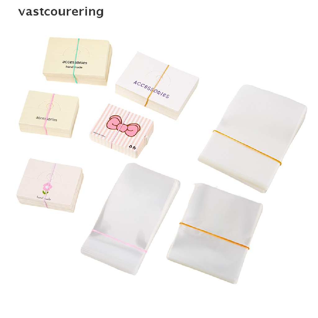 Bộ 50 Thẻ Giấy Các Tông Màu Xinh Xắn Dùng Để Trang Trí Túi Xách / Kẹp Tóc