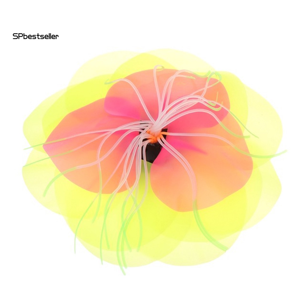 Hoa Sen Giả Dạ Quang Nhiều Màu Trang Trí Bể Cá