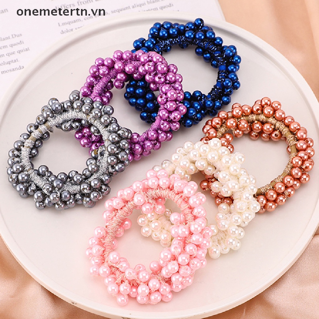 Băng Đô Co Giãn Đính Ngọc Trai Giả Thanh Lịch Dành Cho Nữ